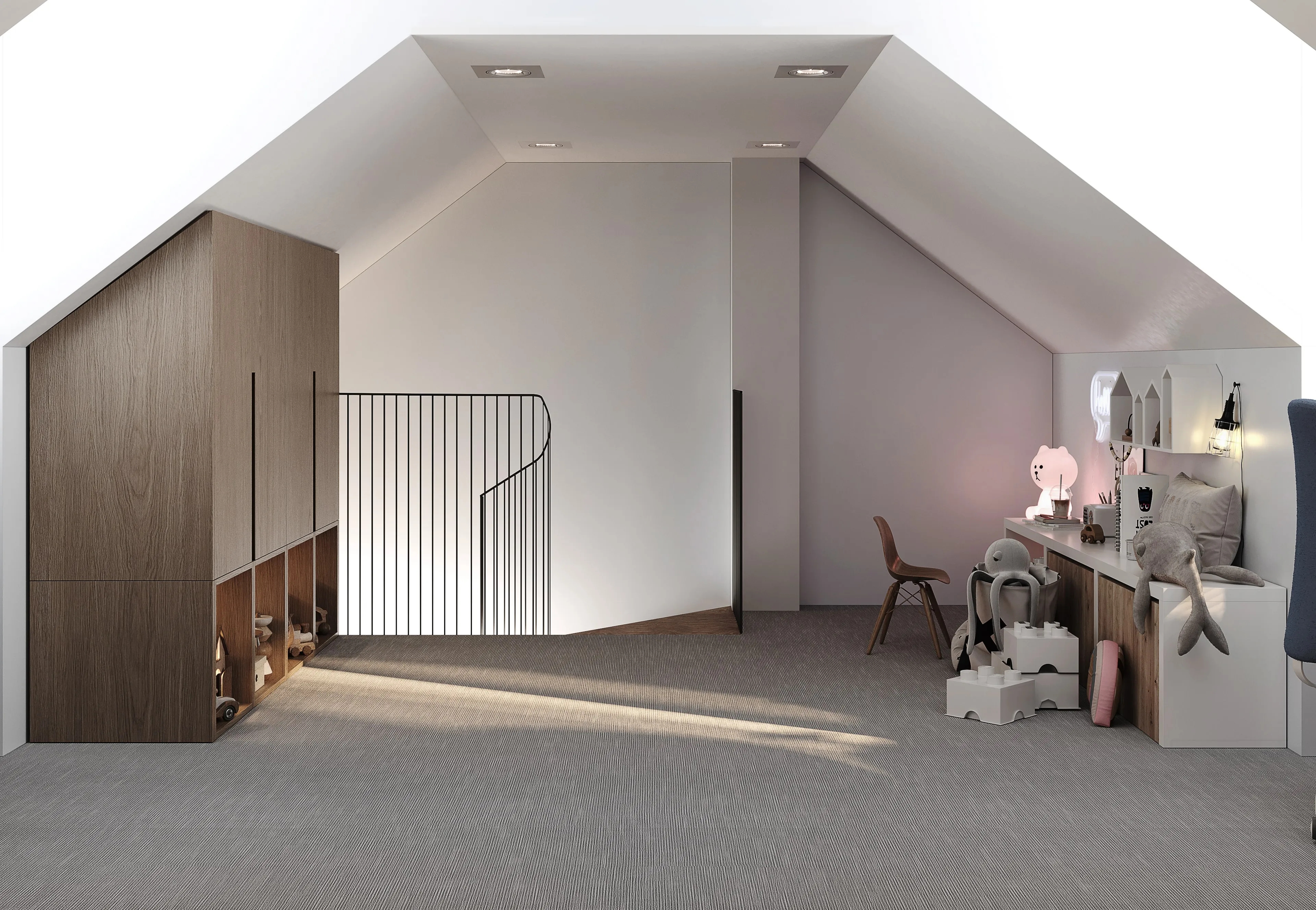 Pokój dziecięcy - poddasze