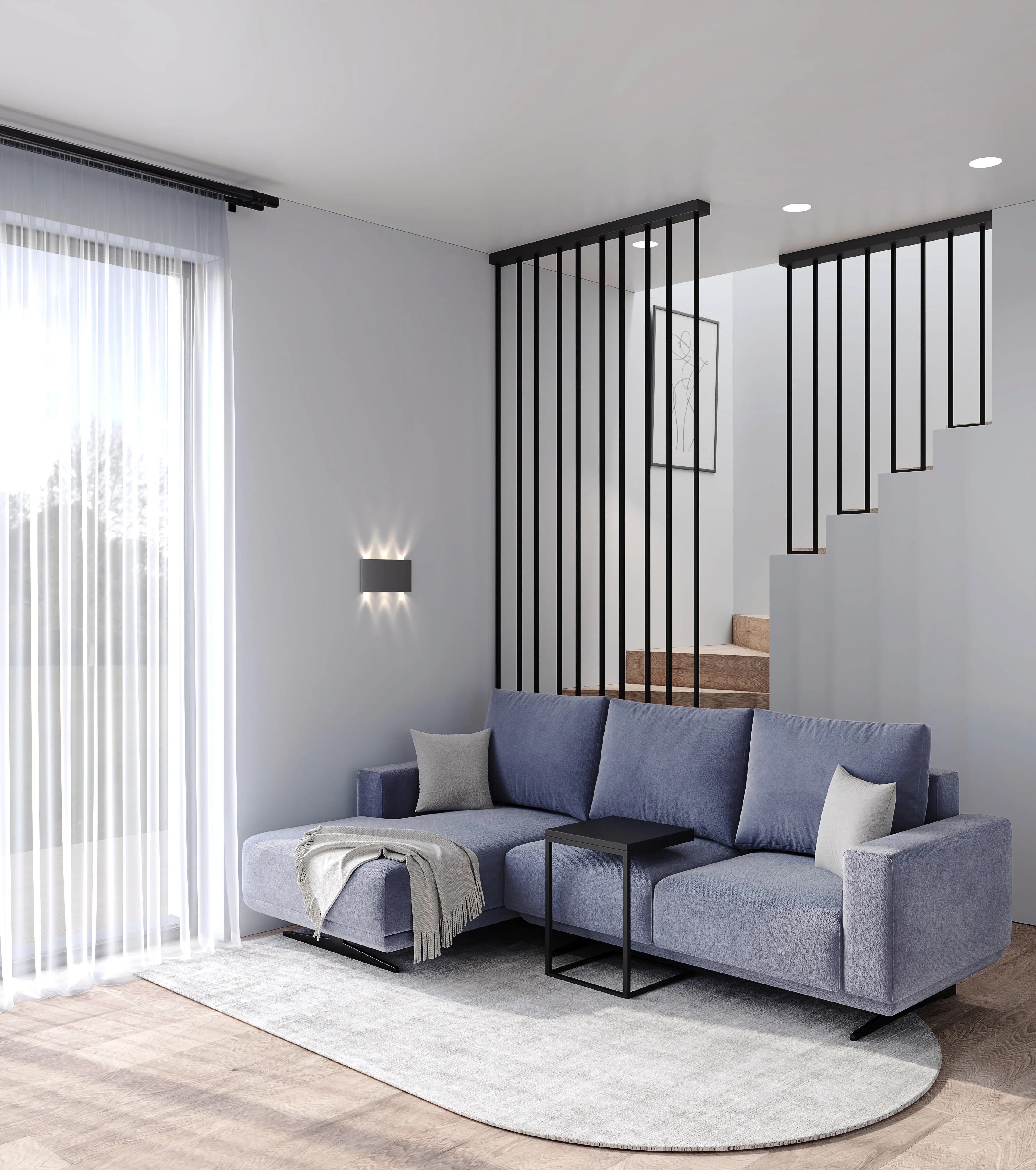 Salon z aneksem kuchennym