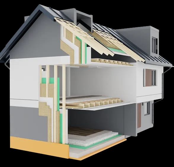 Wizualizacja budynku prefabrykat